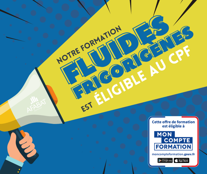 Notre formation Fluides Frigorigènes est de nouveau éligible au CPF